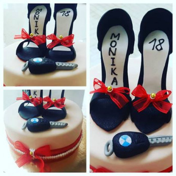 Cake "shoes Monika" 2 kg