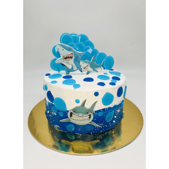 Cake "Sharks in Ocean" 2 kg