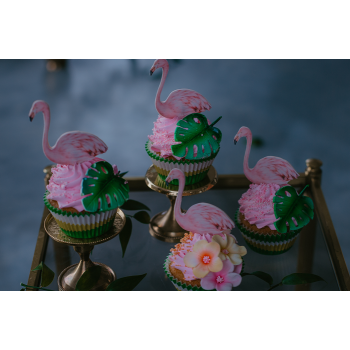 Flamingo cupcakes 4 pcs