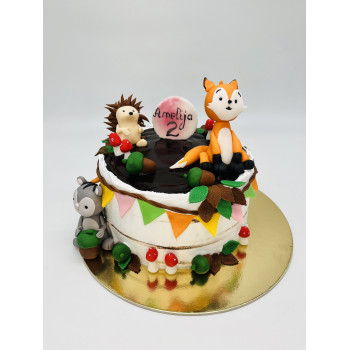 Cake "Forest Friends" 2 kg